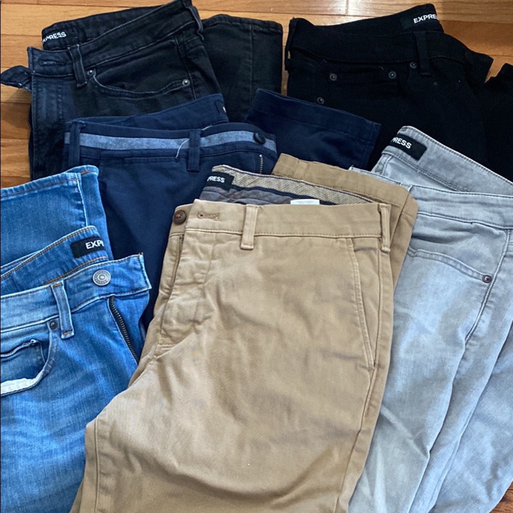 8 Mens express pants